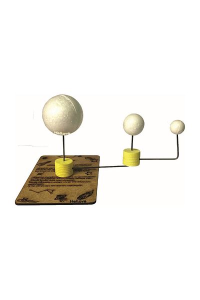 AVMmarketim Small Size Sun Earth Moon Model Experiment Set Educational Set