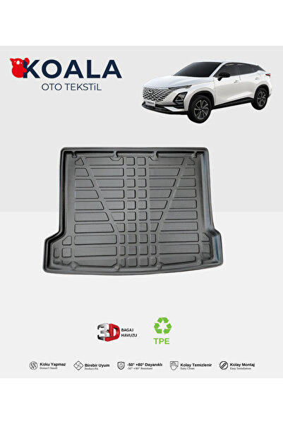 KoalaOtoTekstil Chery Omoda 5 (2023 ve Sonrası) 3d Bagaj Havuzu