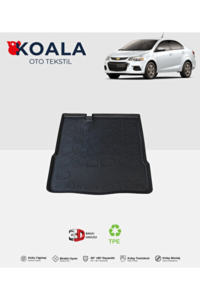KoalaOtoTekstil Chevrolet Aveo Sedan (2011-2019) 3d Bagaj Havuzu