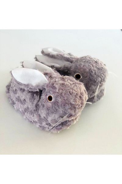 KonforA Animal Slippers Παντόφλες Σκούρο Γκρι Κουνέλι