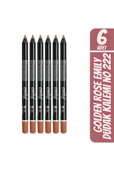 Golden Rose Emily Lip Liner No 222 X 6 Pieces