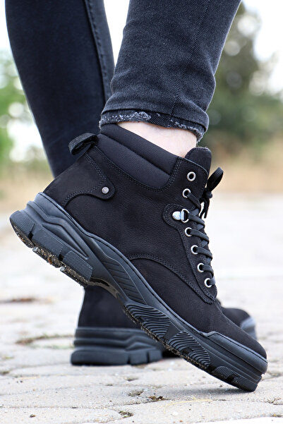 M.P. M.P. 232-4254 Kaymaz Taban Hakiki Deri Fermuarlu Erkek Bot