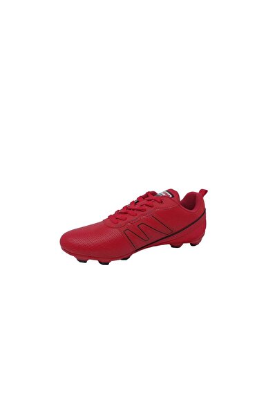 Jump 28524 Men's Red Lace-up Crampon Football Shoes