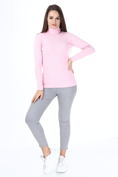 ixir Pink Women's Turtleneck Turtleneck Sweater