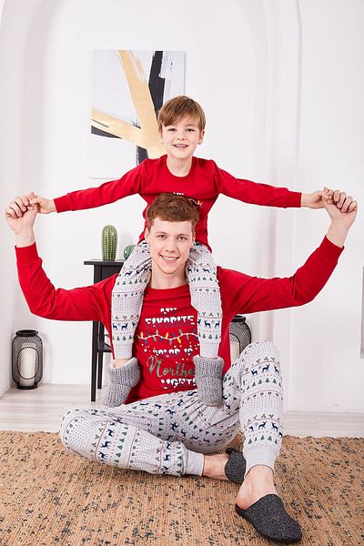 Rolypoly Family Concept My Favorite Color Father&Son Pajama Set