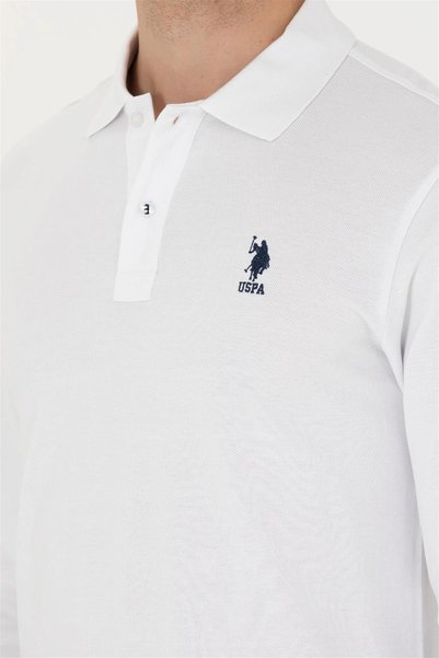U.S. Polo Assn. Hanorac pentru bărbați, cu decolteu polo, cu ajustare normală