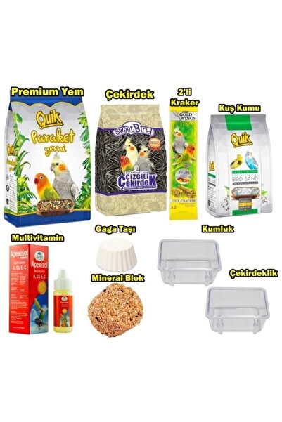 Quik Paraket Sultan-cennet Papağanı Besin Paketi 9parça