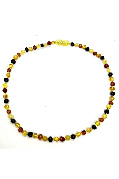 Tesbih Dükkanı Baltık damla kehribar. kayadan bebek diş kolyesi