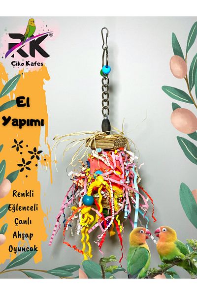 Ciko Kafes Wooden, Paper Toy for Parrots