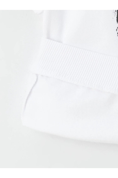 LC Waikiki LCW baby Bisiklet Yaka Uzun Kollu Atatürk Baskılı Erkek Bebek Sweatshirt