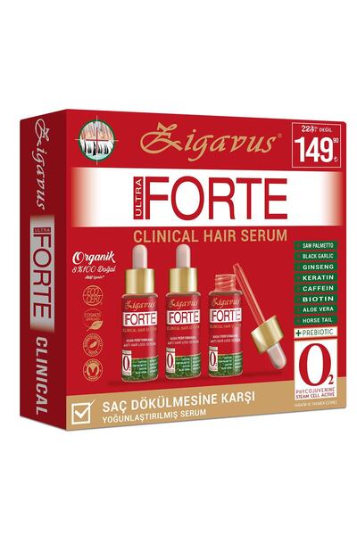 Zigavus Forte Clinical Saç Dökülmesi Önleyici Serum 3 x 33 ml 8699349130206