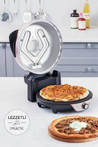 Nikadu Orginal Gastro 10 In 1 Pizza Ve Lahmacun Makinesi Biodiamond Rosegold New