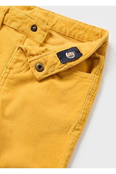MAYORAL Erkek Bebek Sarı Fitilli Pantolon Basic Slimfit
