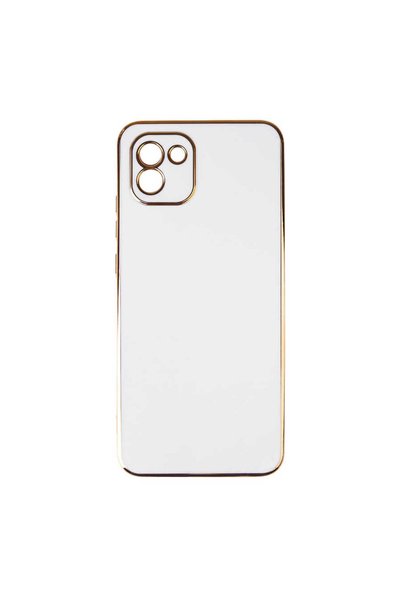 GRABONO Samsung Galaxy A03 Premium Tpu Cover, Gold Color Edge Luxury Finish.