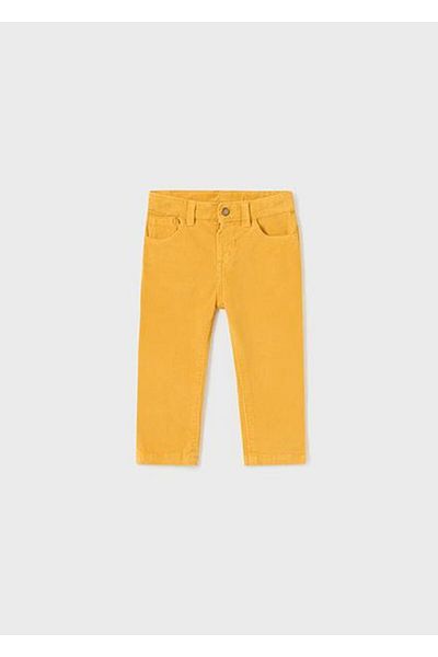 MAYORAL Baby Boy Yellow Corduroy Pants Basic Slimfit