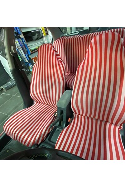 ototuningmerkezi Çizgili Oto Koltuk Kılıfı Siyah Beyaz Koltuk Kılıfı Zebra Ko...