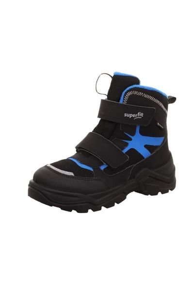 Superfit SNOW MAX - Cizme Gore-tex impermeabile pentru baieti negre/albastre
