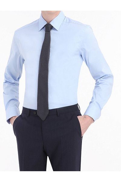 FRİYA Cămașă Slim Fit din bumbac pentru bărbați Cml36