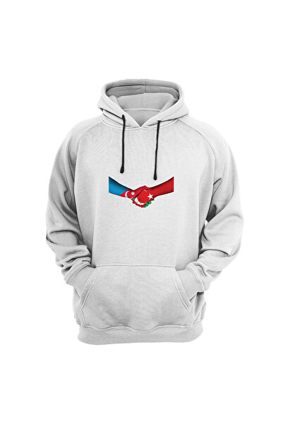 WİDİ Azerbejdžan - Turska Rukovanje Štampano Swea T-shirt