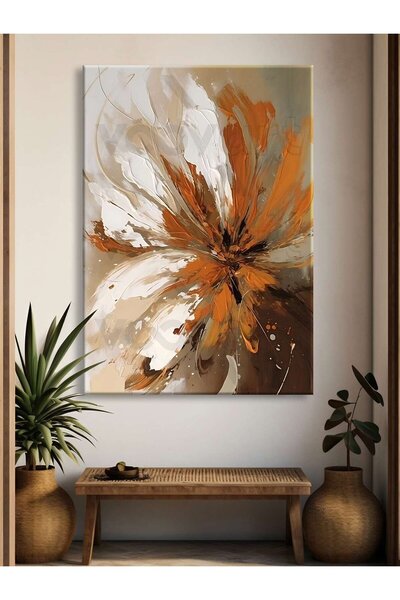 Voovart Abstract Flower Dekoratif Kanvas Tablo - VOOV2498