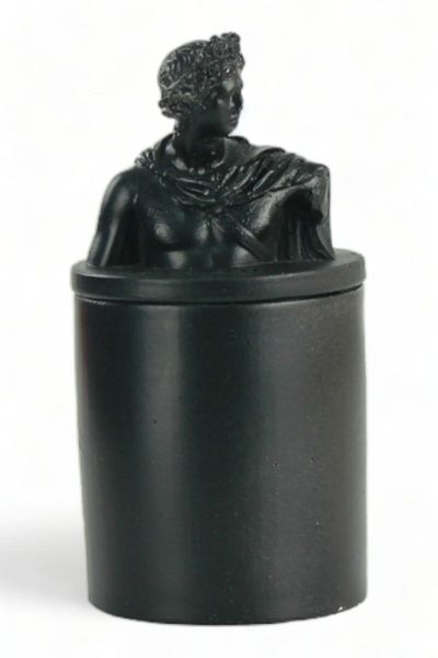 Evene Black Color Sugar Bowl with Lid Model 10 Dragee