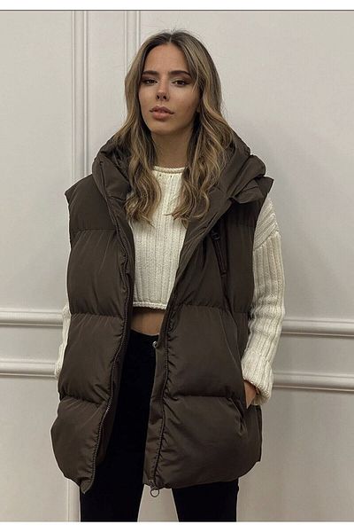 MODAEYLÜL Hooded Puffer Vest Sep1