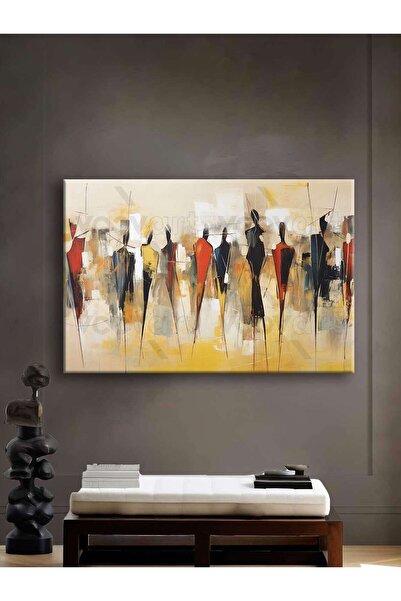 Voovart Soyut Art Dekoratif Kanvas Tablo - VOOV2503