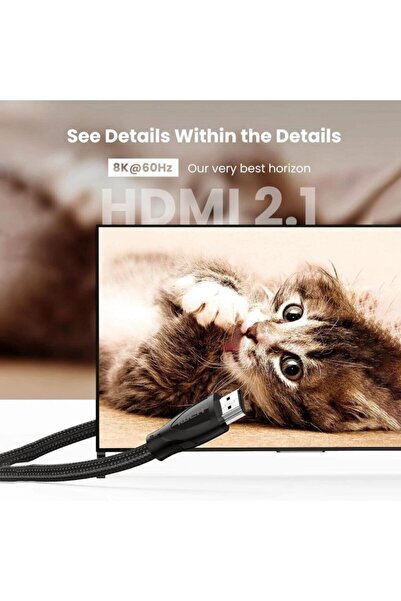 Ugreen 8k 60hz Ultra Hd Hdmı 2.1 Görüntü Aktarma Kablosu 2 Metre