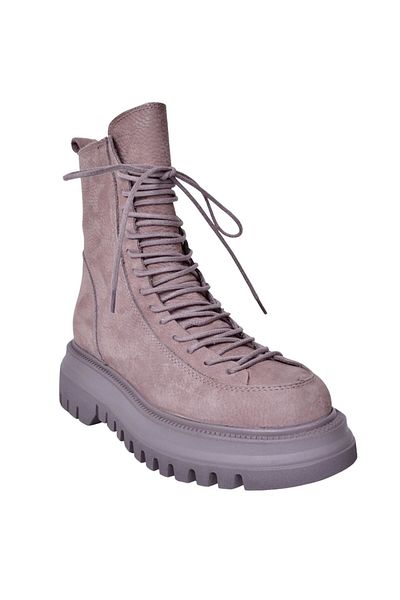 Mammamia D23KB-4300 Γυναικείες καθημερινές μπότες Mink Nubuck Leather
