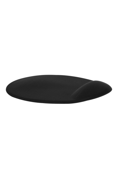 newdaki Siyah Yuvarlak Bilgisiyar Notebook Bileklik Destekli Ergonomik Optik Mousepad 19x23 Cm