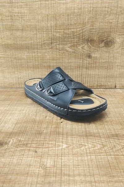 Apella Papuci de damă cu talpă ortopedică Cross Black Summer Home and Out, mărimea 36-42