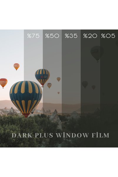 DARK PLUS 50% Black Very Light Tone Window Film (50 cm X 15 Meters) Home - Car - Balcony