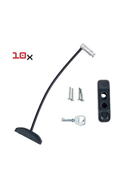 Pandogo Window Lock 10 Pieces Rope Anthracite Door and Window Safety Apparatu...