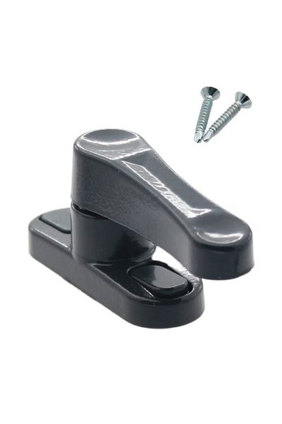 Pandogo Window Lock 3 Pieces Pullable Door and Window Safety Apparatus Safety Product Lock Anthracite