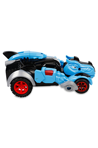 LRS STORE Trex Dinazor Figür Araba Sürtmeli Teker Transformers Robot Dinozor