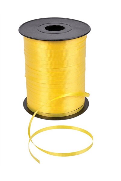 Huzur Party Store Sarı Renk Rafya 200 Metre Düz Şerit 8 Mm Balon Bağlama Ipi ...