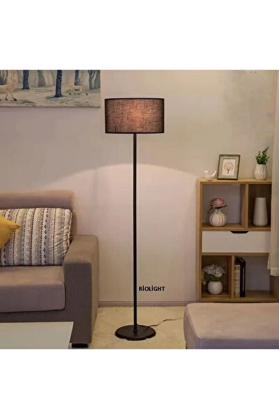 RİOLİGHT RUSTİK,VİNTAGE,RETRO1 SİYAH METAL GÖVDE SİYAH KUMAŞ BAŞLIK 1XE27 LAM...