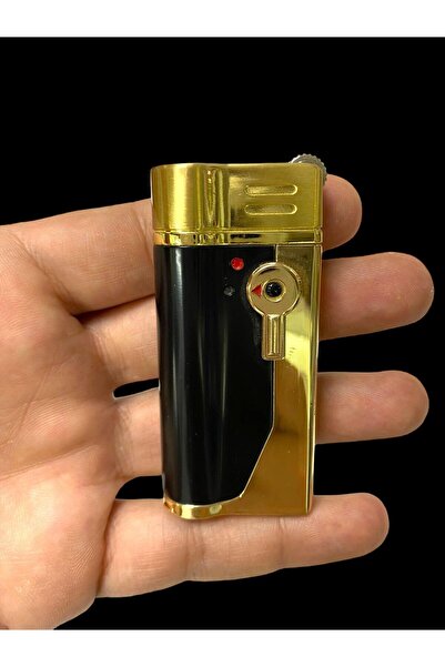 Silvio Monetti Siyah Altın Sarısı Gazlı Pürmüzlü Çakmak 109226