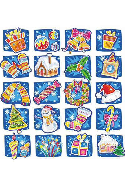 Reysa Tasarım Kış Temalı Sticker Set 20 Parça Telefon, Tablet, Defter, Laptop...