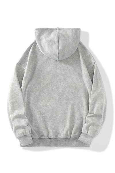 MANCY Unisex 2ip Knitted Fabric London Printed Zippered Sweat Cardigan