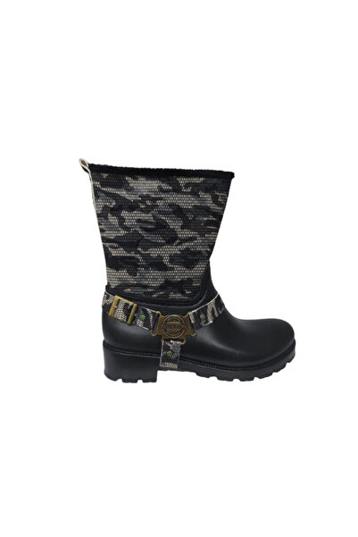 New Fashion New Fashıon Casual Kadın Siyah Desenli Bot