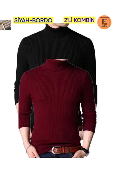 EMKA GİYİM Pulover combinat cu gât în ​​2 piese