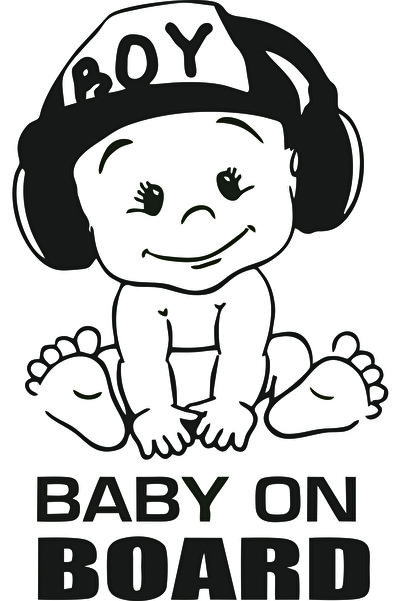 Birim Matbaa BAYB ON BOART - 15x24 cm Sticker