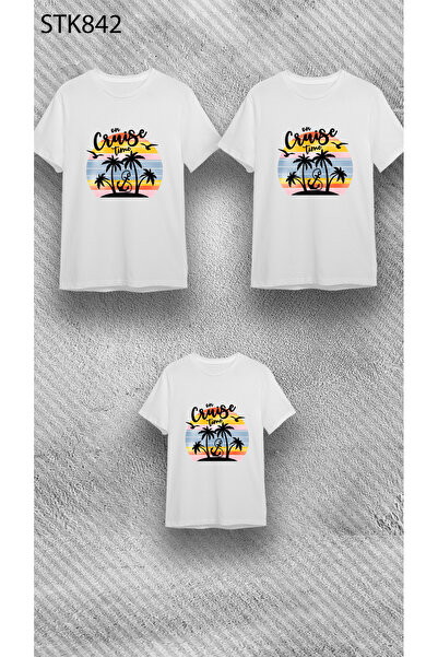 VİZYON İKRA Bela unisex okrugla kragna kratki rukav krstarenje Štampano 100% ...