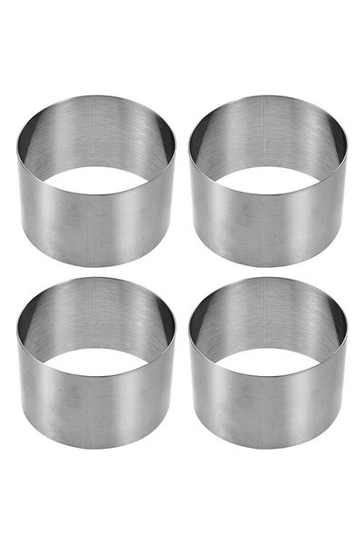 Nar kalıp Narkalıp Round Parfait Cake Mold 4 Pieces Diameter 8 cm Depth 5cm