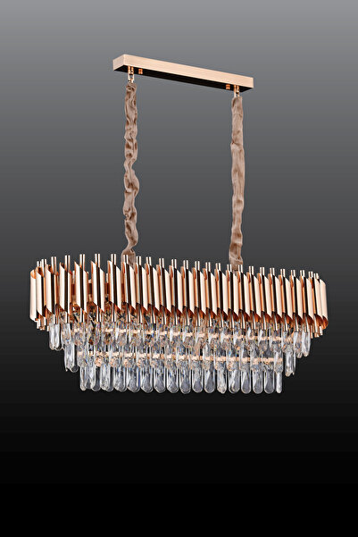 Almira MİHRAN KRİSTAL ALMİRA YEMEK MASASI GOLD KRİSTAL TAŞLI