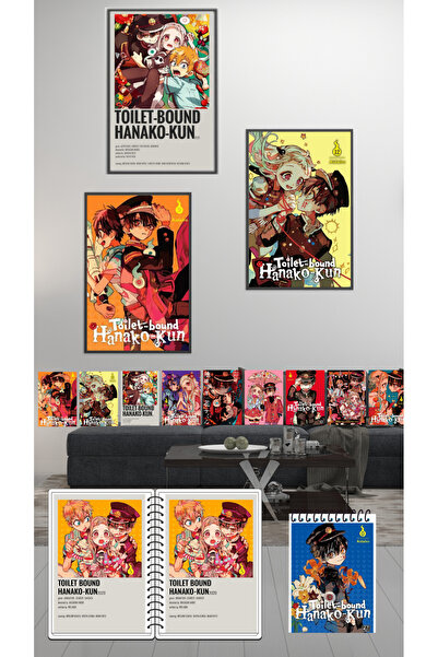 animeandyourworld Toilet bound hanako kun 3 adet poster 9 adet fotokart 1adet...
