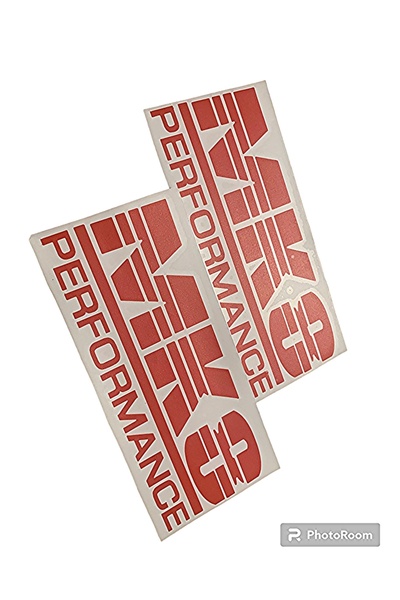 İKTUNING ملصق أداء VW Golf 8 MK8 قطعتين - أحمر