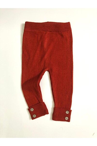 TİNY CLOTHES طماق تريكو مضلعة للأطفال مع تفاصيل أزرار