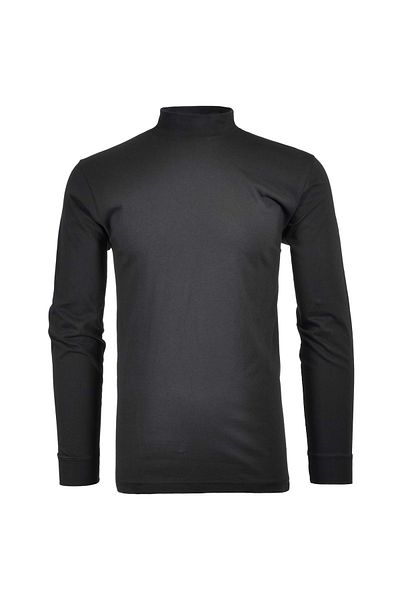 Ragman Herren Stehkragen-Pullover - Langarm Basic Stehkragen Regular, Single Jersey, einfarbig